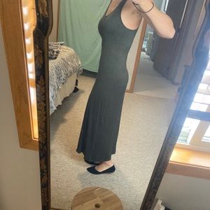 Pink Elephant Striped Maxi Dress